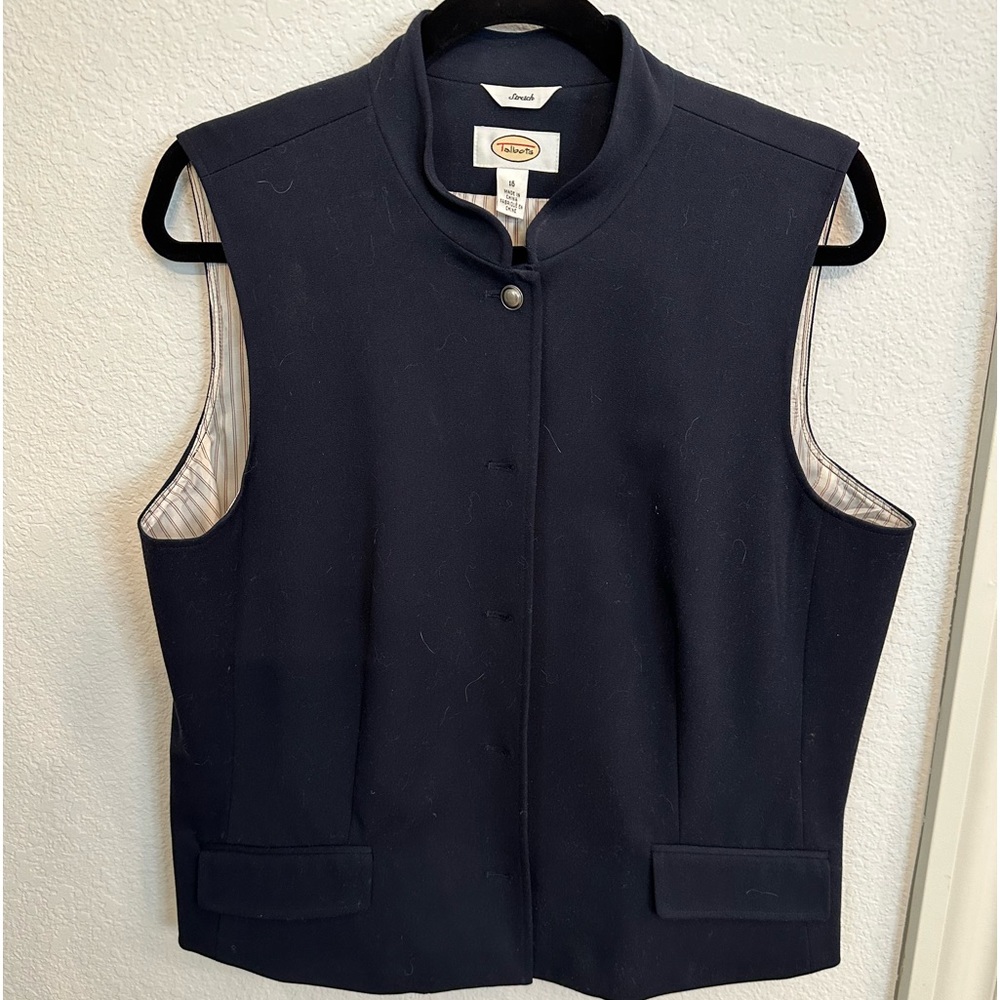 Talbots size 16 stretch tailored vest.